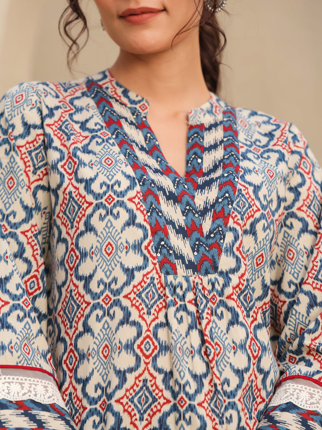 Ethnic Printed Cotton Top