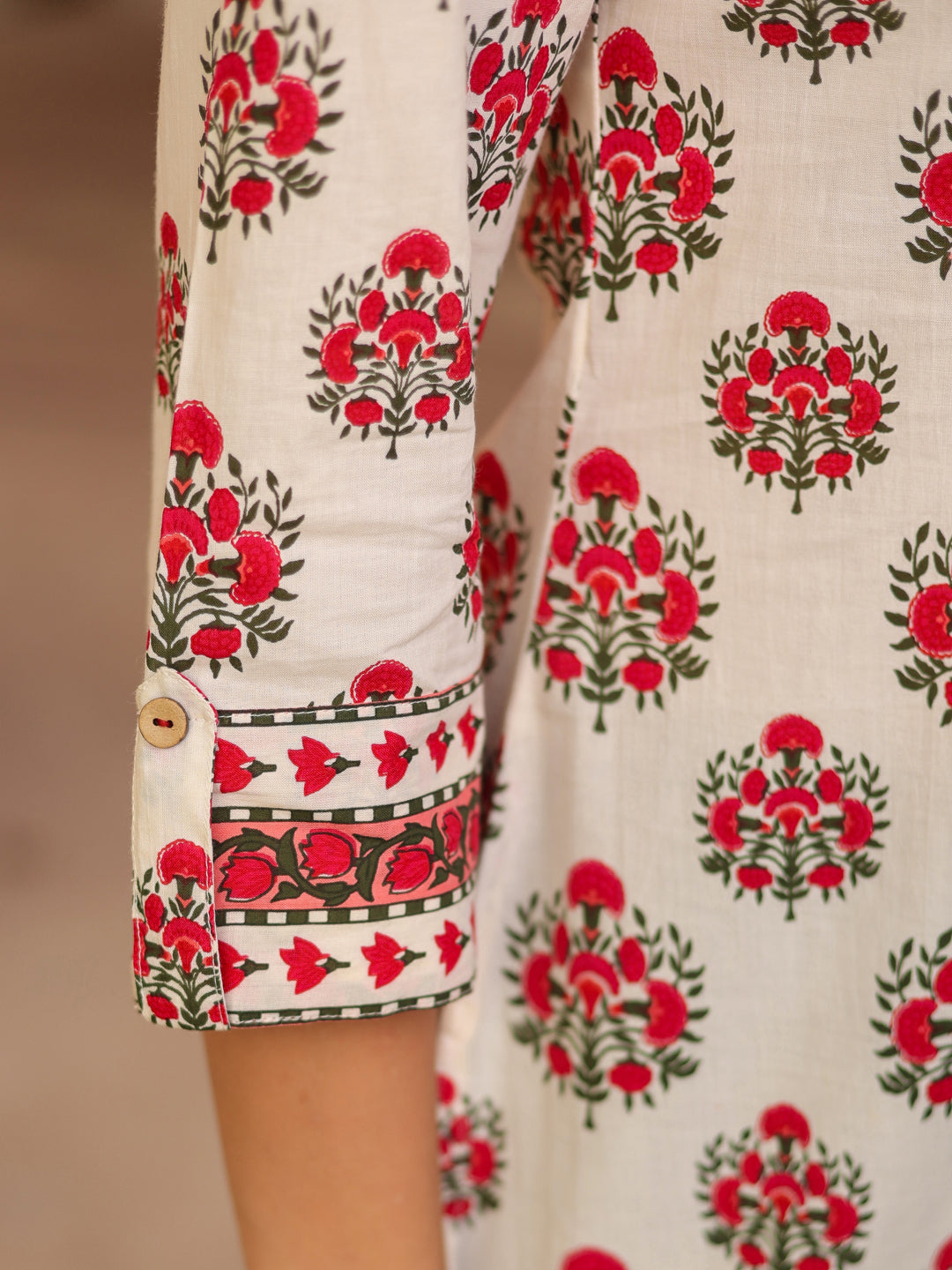 Ethnic Motifs Printed Pure Cotton Kurti