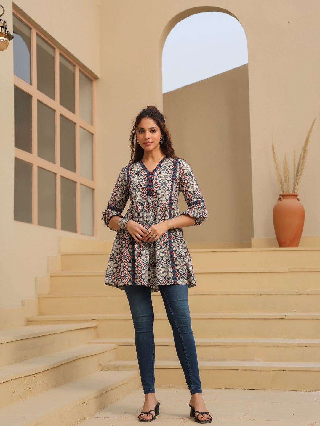 Women Printed Cotton Tunic