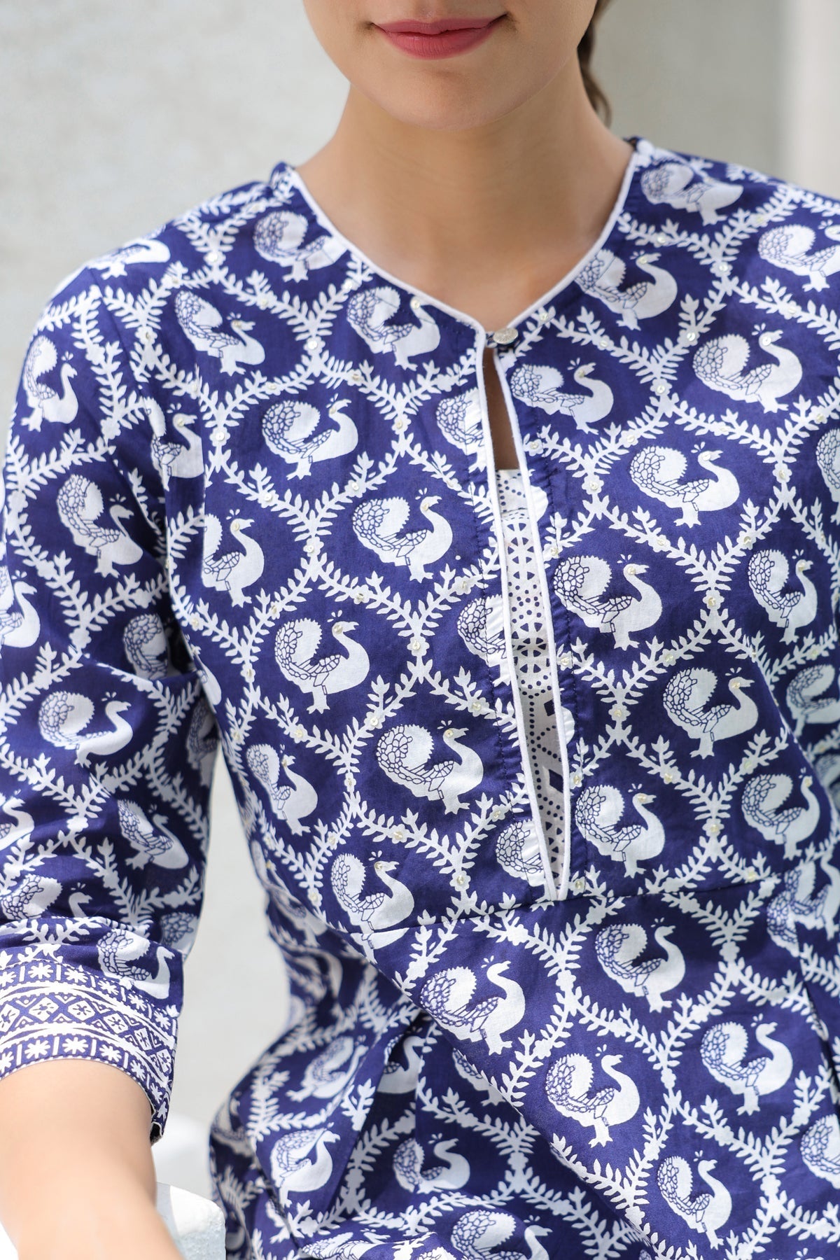 Ethnic Motifs Printed Pure Cotton Kurti