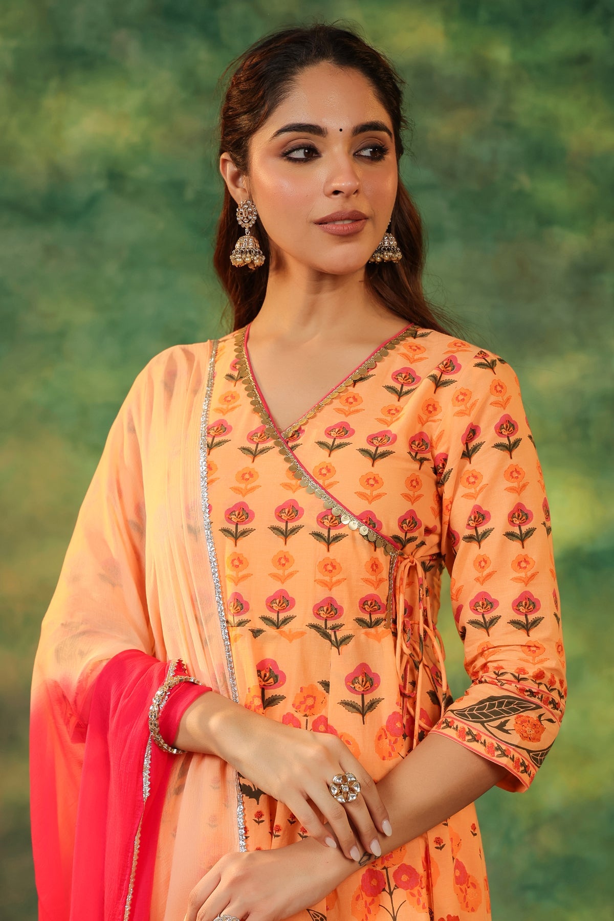 Women Ethnic Motifs Printed Pure Cotton Kurta with Trousers & Dupatta