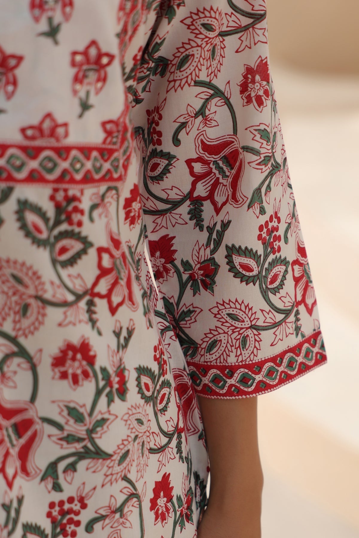 Women Floral Printed Pure Cotton Top