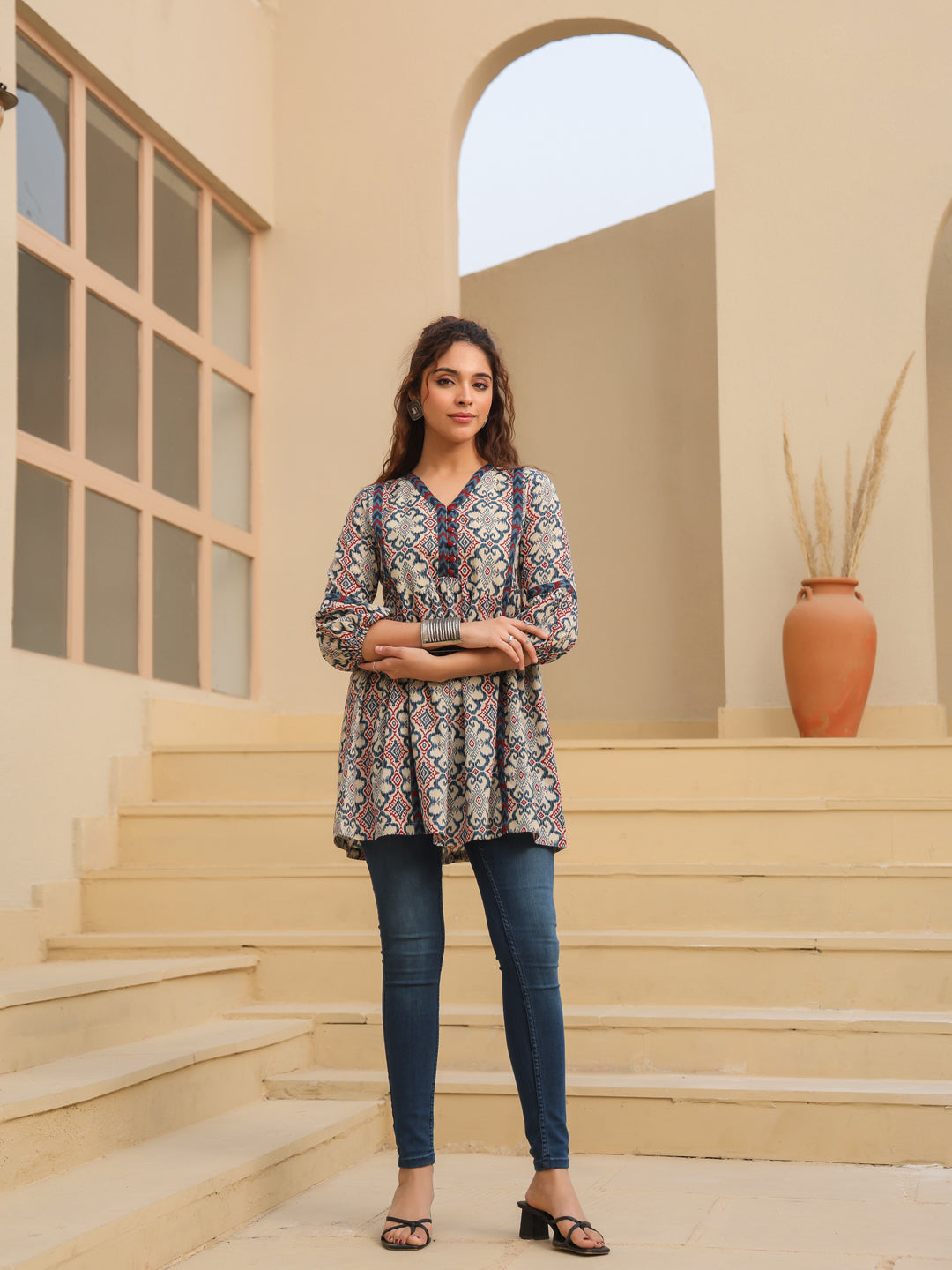 Women Printed Cotton Tunic