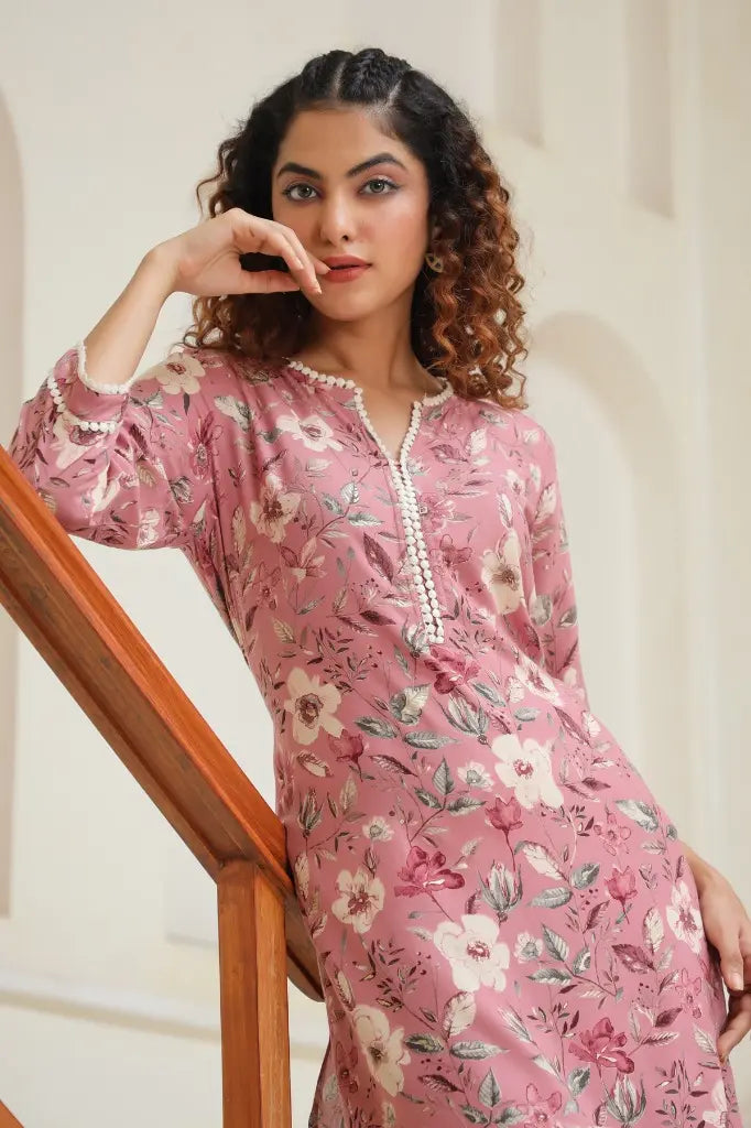 Rose Floral Print Co ord Set