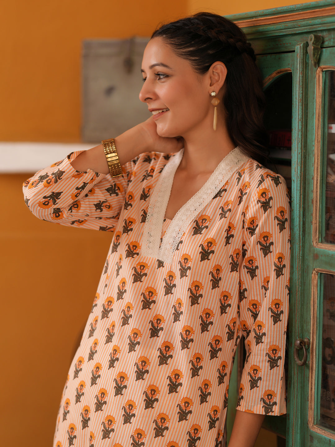 Women Cotton Printed Kurta