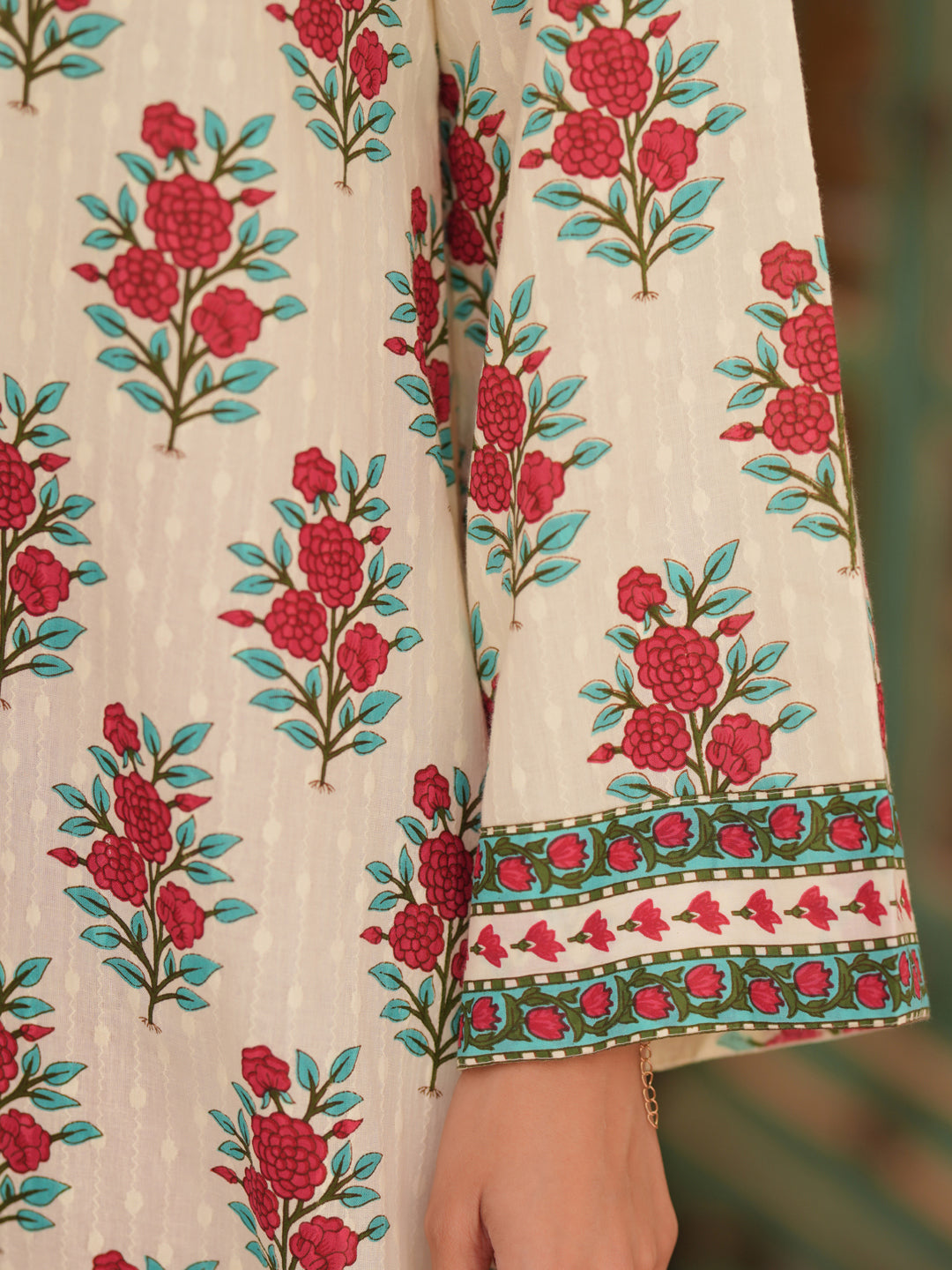 Women Ethnic Motifs Printed Pure Cotton Flared Sleeves A-Line Kurta