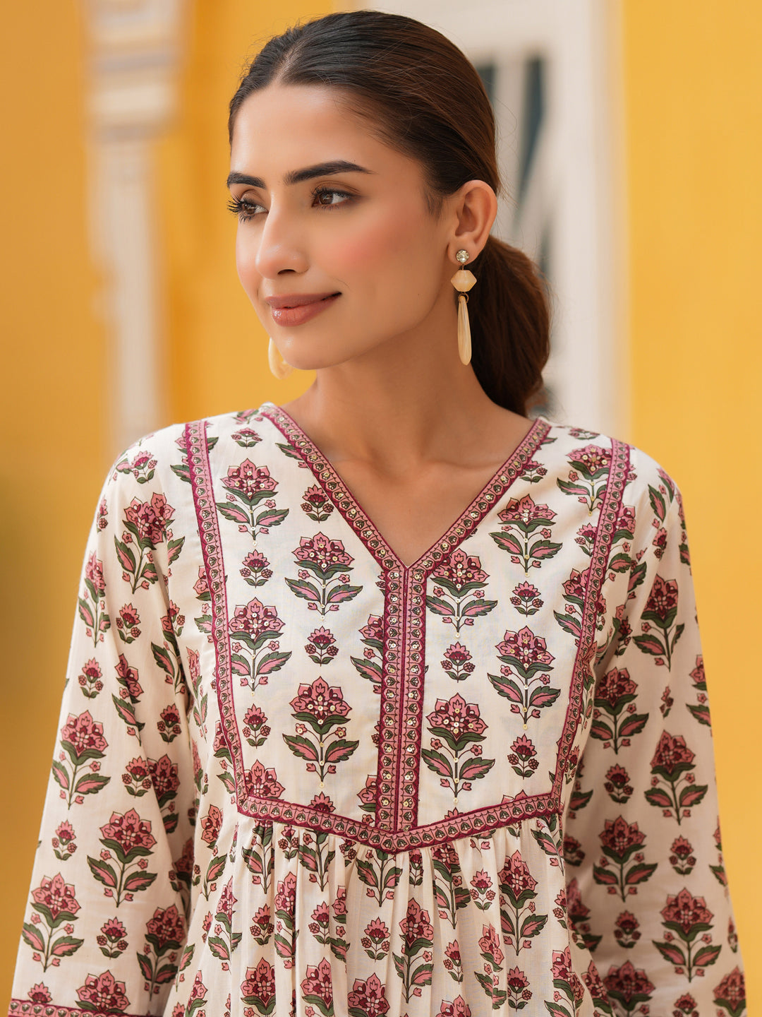 Women Printed Pure Cotton Top