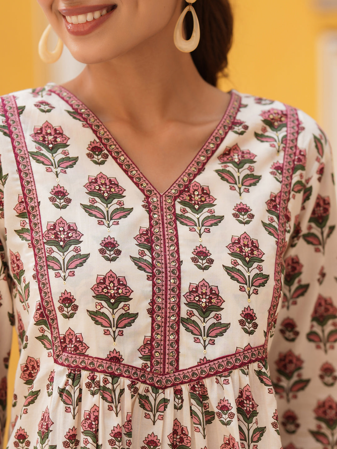 Women Printed Pure Cotton Top