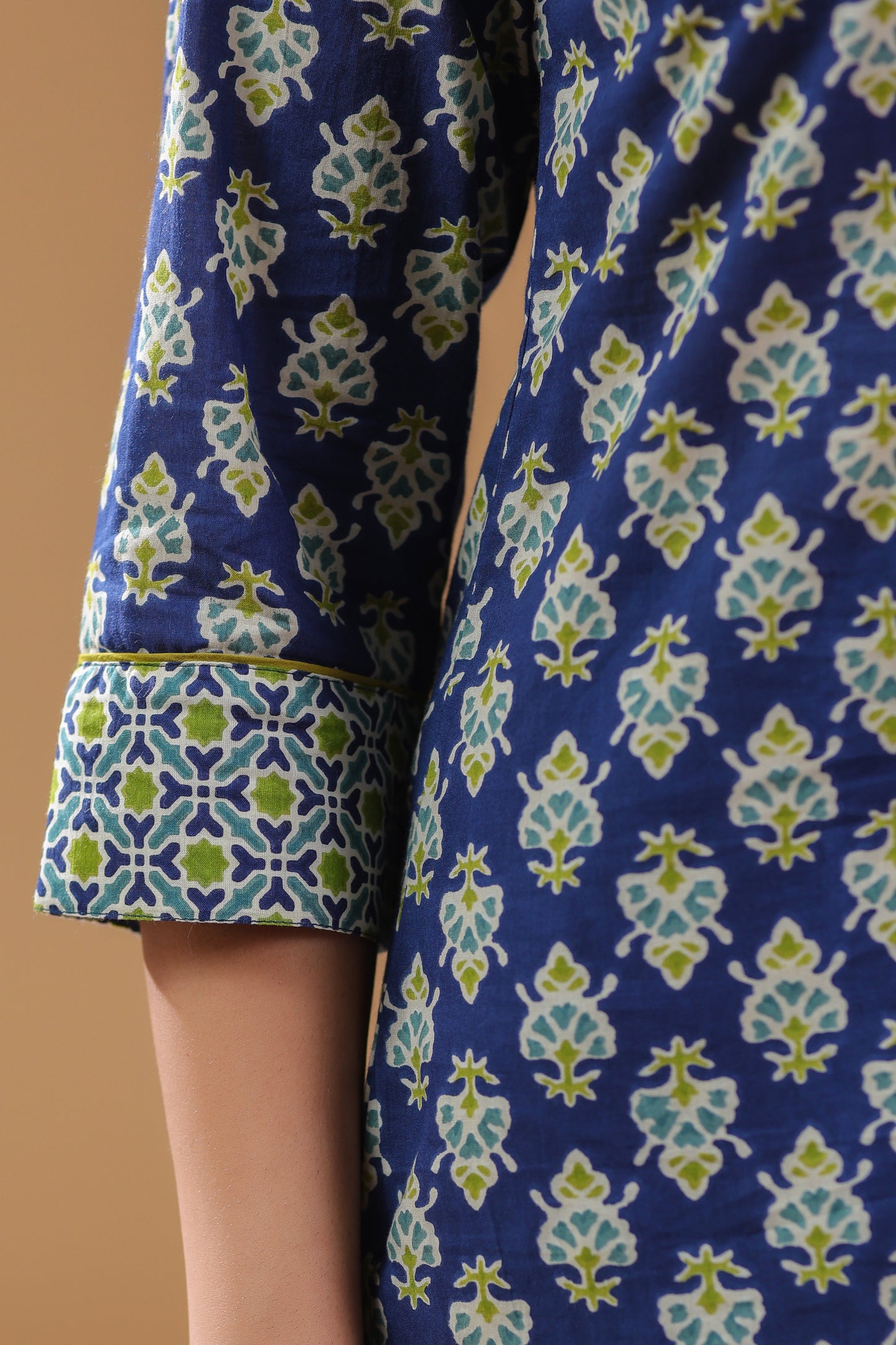 Women Ethnic Motifs Printed Pure Cotton Top