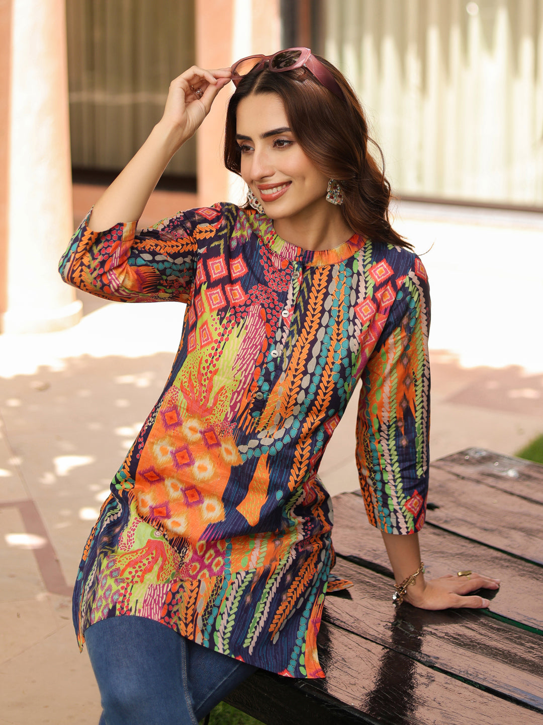 Printed Pure Cotton Kurti