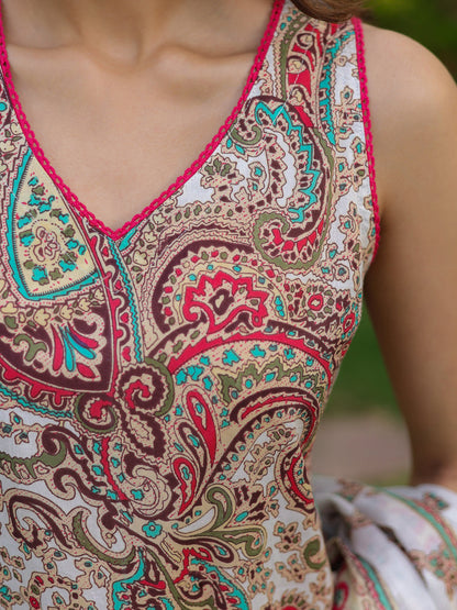 Women Ethnic Printed Regular Pure Cotton Kurta With Trousers & Dupatta