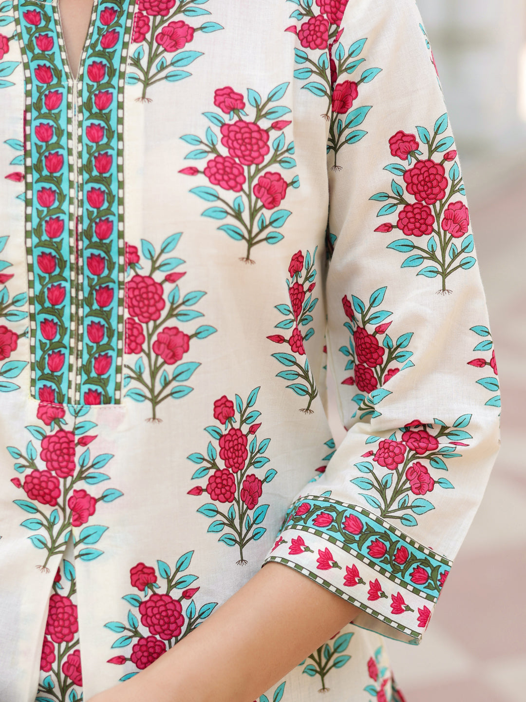 Women Floral Printed Cotton Top