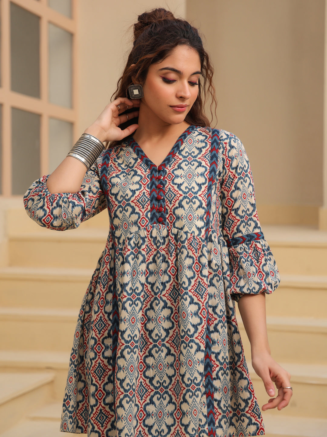 Women Printed Cotton Tunic