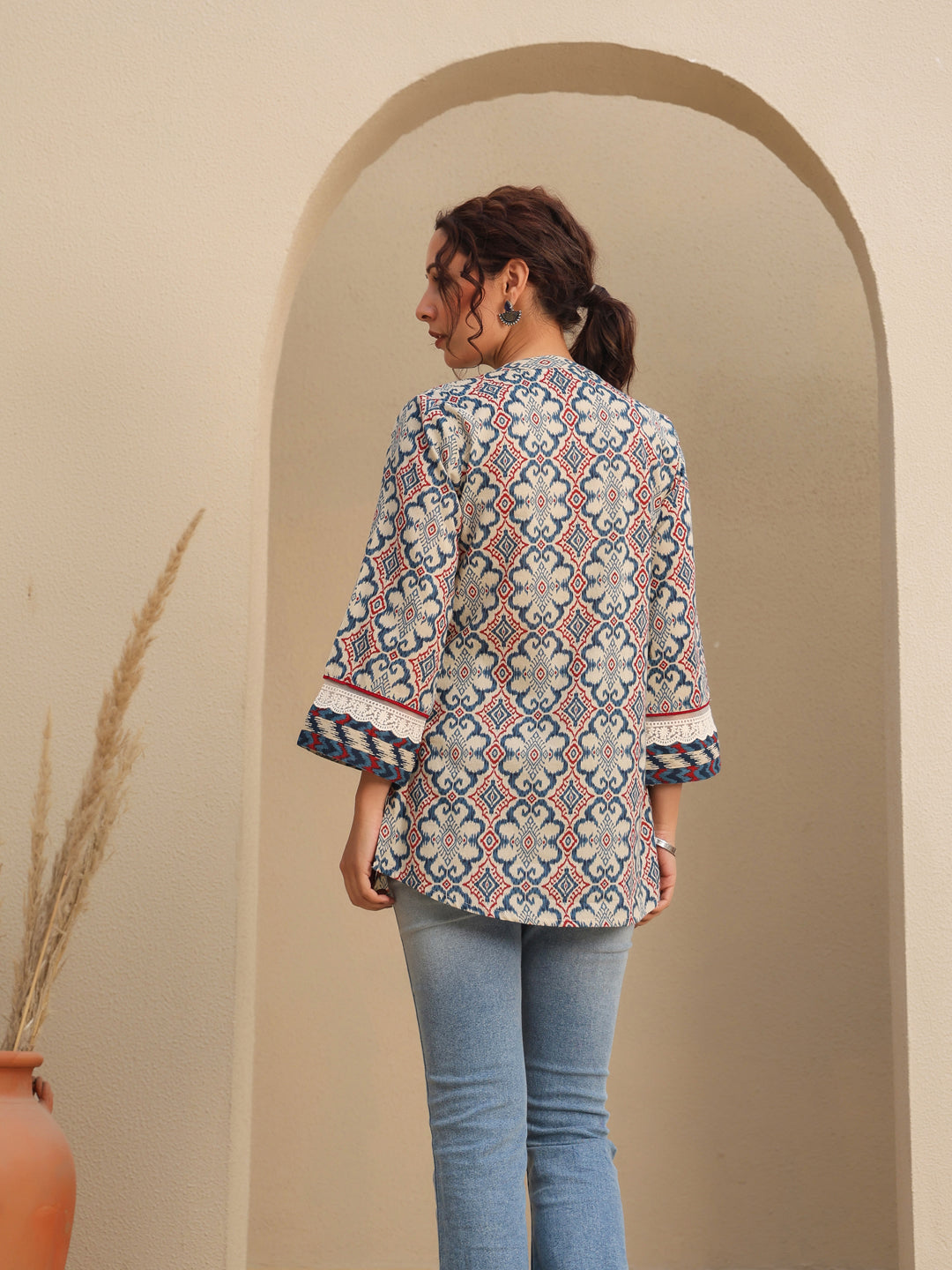 Ethnic Printed Cotton Top