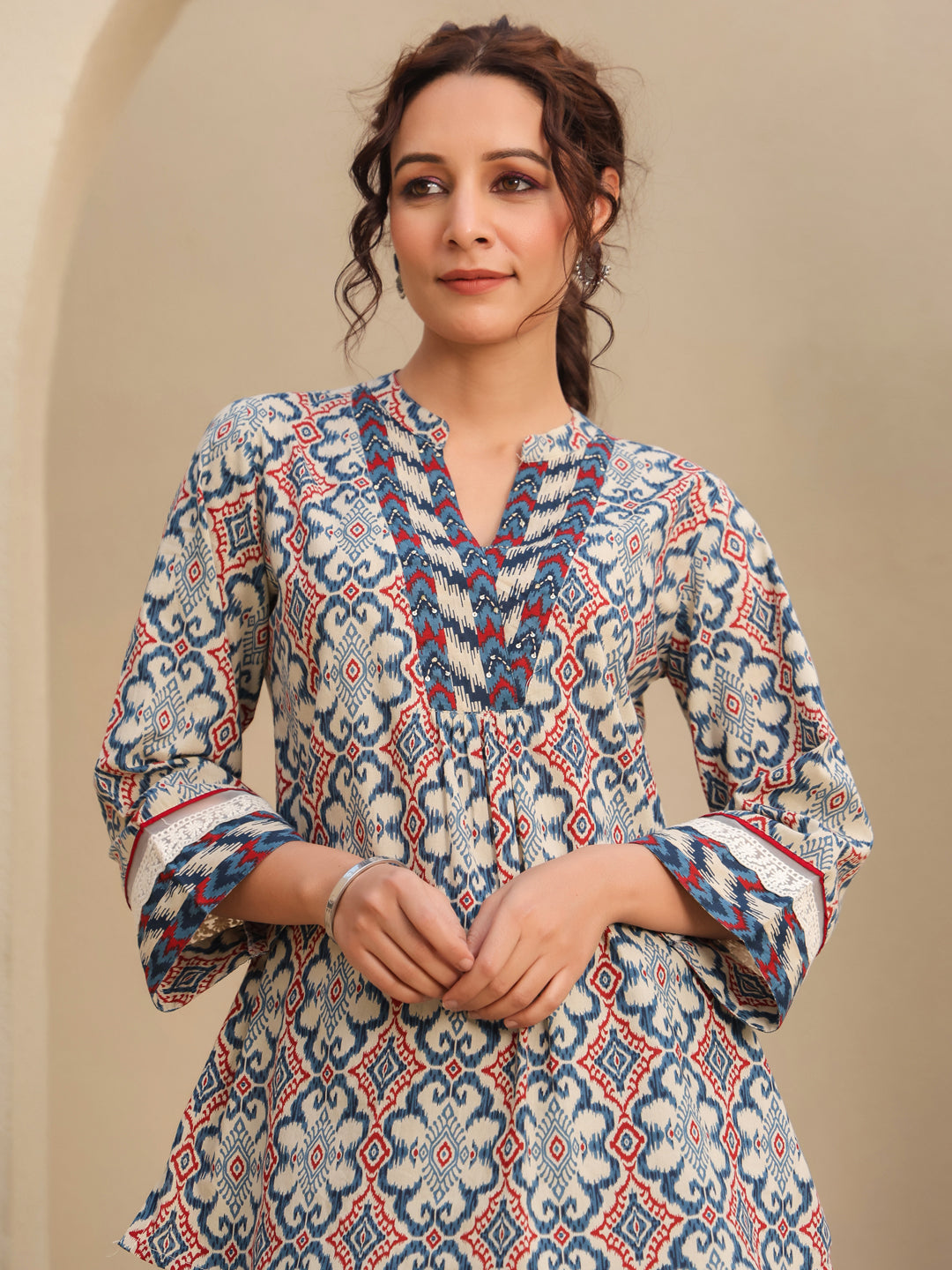 Ethnic Printed Cotton Top