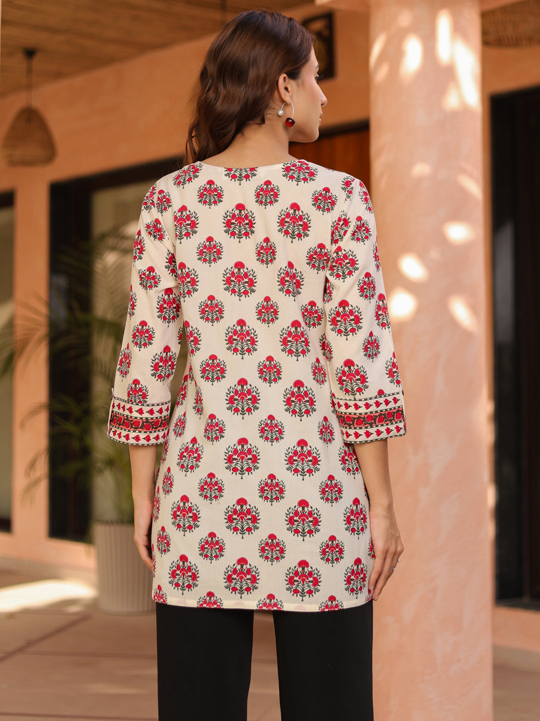 Ethnic Motifs Printed Pure Cotton Kurti